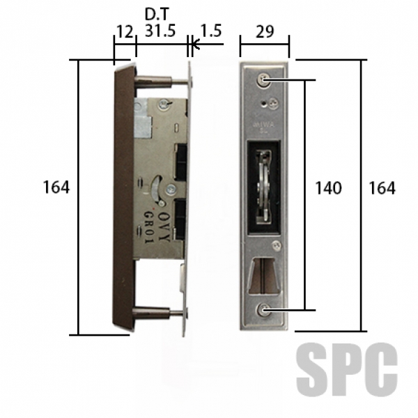 YKK-10-475-02YB 召合内外錠 HHJ0398U5 | クレセント・ハンドル・補助