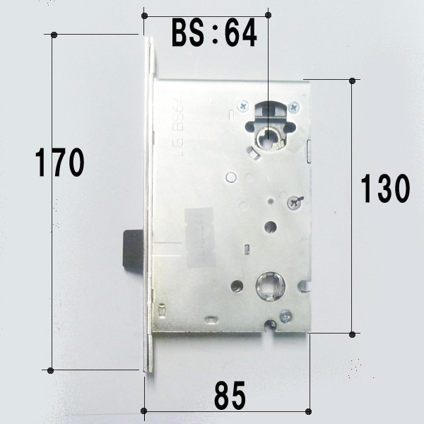 GOAL ケース LG玄関錠 ハンドルケースBS:64ミリ | ドア錠・ハンドル