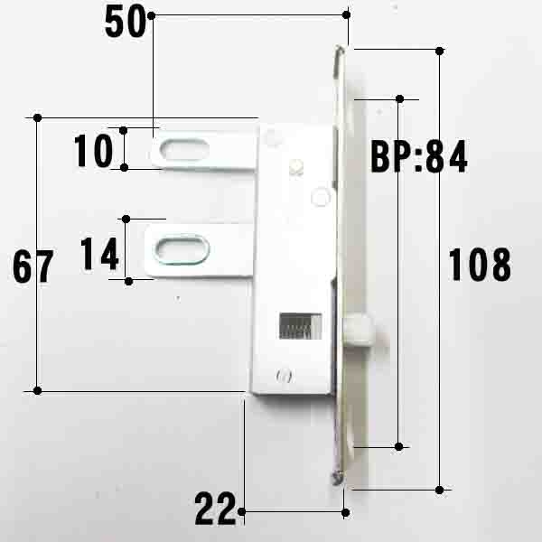 トステム・16-138-04BK 召合せ外錠+戸先内外錠 L1Y54 | 引戸錠 | 玄関引戸錠・戸先錠 | トステム・LIXIL・フロンテック |  TOSTEM・トステム 一番町 L1Y54  サッシ部品の販売や通販専門店のサッシコンビニのサッシの商品紹介｜YKKや三協立山など各メーカー商品のこともご ...