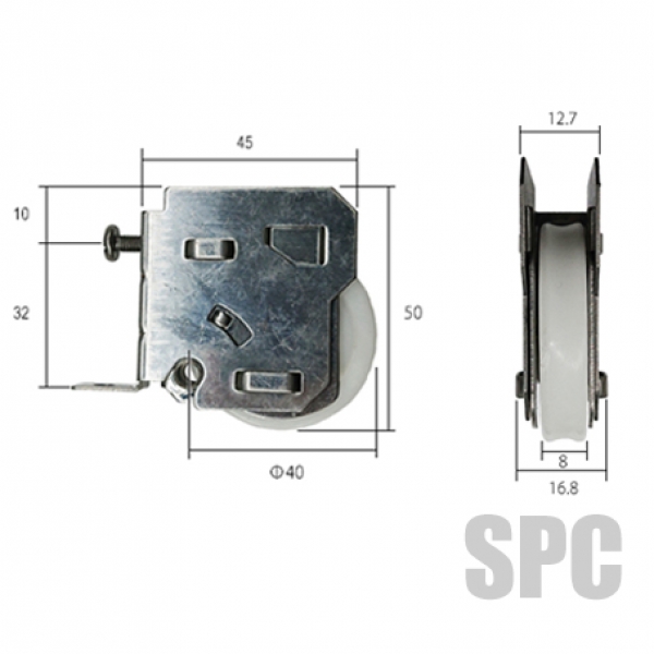 網戸-081 LC249 | 網戸 | 戸車 | 新日軽・日軽ビル | サッシ部品 の販売や通販専門店のサッシコンビニのサッシの商品紹介｜YKKや三協立山など各メーカー商品のこともご相談ください。