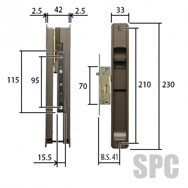 YKK-10-473-01YB 戸先・召合せ外シリンダーセット J-0747 冴(さえ) | 引戸錠 | 引戸錠・戸先錠 |  サッシ部品の販売や通販専門店のサッシコンビニのサッシの商品紹介｜YKKや三協立山など各メーカー商品のこともご相談ください。