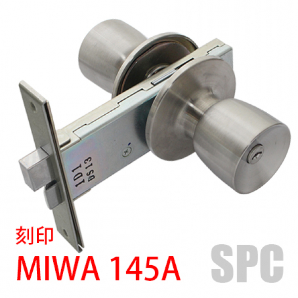 MIWA錠 U9-145HMD-1 BS100 ステン色 | ドア錠・ハンドル・取っ手 | MIWA・美和ロック | U9HMD  サッシ部品の販売や通販専門店のサッシコンビニのサッシの商品紹介｜YKKや三協立山など各メーカー商品のこともご相談ください。