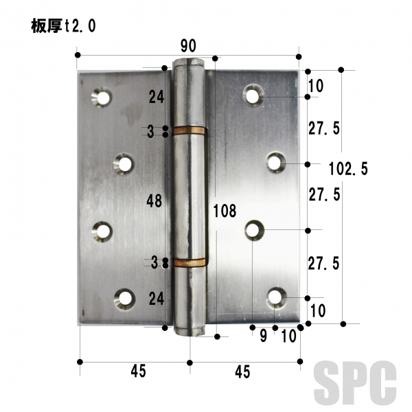 159-155-100　　　　　ステン儀星丁番