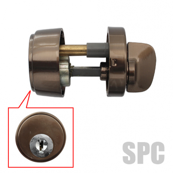 川口技研　丸サムターン座　　5D旧型簡易シリンダー錠