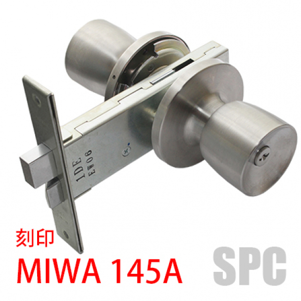 MIWA錠　U9-145HMD-4 BS100 Dt42-46 ステン色　　両面錠